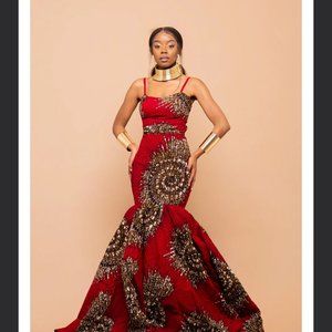 Stunning African Ankara Gown